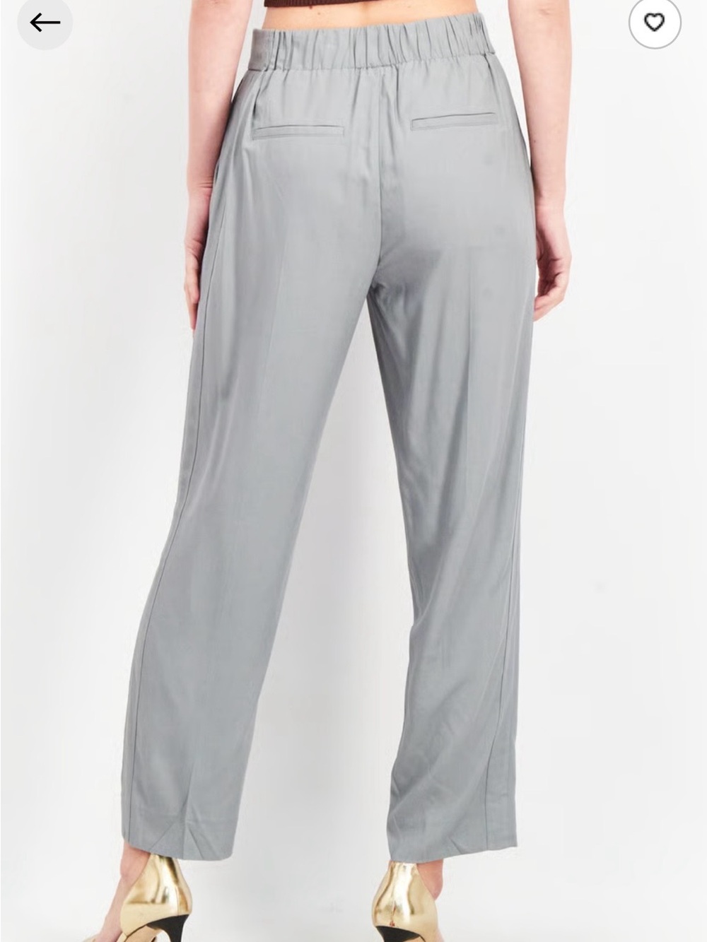 Vince Pleated Steal Gray Trousers - Picture 3 of 11